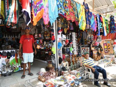 Alfonso`s gift shop entrance in Sosua Beach