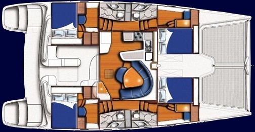 structural layout of the catamaran