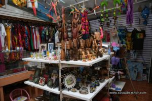 Various gift shop articles for sale at Fatima`s