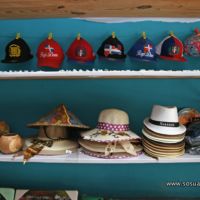 hats and caps in the store